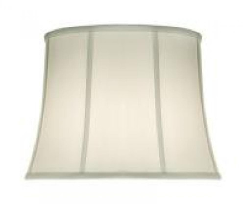 Stiffel Replacement Lampshade, Modified Softback Bell, Off-White Silk Shantung, Brass Top Ring, 14" Top x 18" Bottom x 13" Height (ST90 YV0J07RWAK) 
