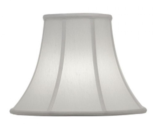 Stiffel Replacement Lampshade, Softback Bell, Off-White Silk Shantung, Nickel Top Ring, 7" Top x 14" Bottom x 11" Height (ST139 YV0J07RX87) 