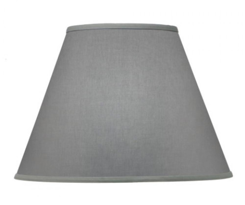 Stiffel Replacement Lampshade, Hardback Empire, Gray Butcher Linen, Brass Top Ring, 9" Top x 18" Bottom x 13" Height (ST158 YV0J07RX8U) 