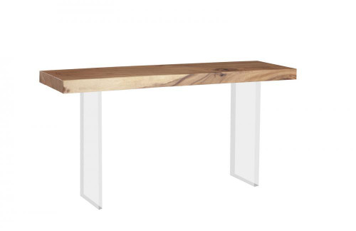 Phillips Collection Floating Console, Small, Chamcha Top, Clear Acrylic Legs, 60"W (TH77243 YV0J07T71U) 