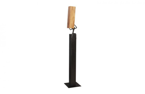 Phillips Collection Atlas Pole Sculpture, Natural, Black, 68"H (TH101660 YV0J07T26R) 