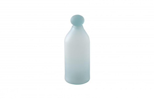 Phillips Collection Frosted Glass Bottle, Small, Frosted Turquoise, 20"H (ID66325 YV0J07T814) 