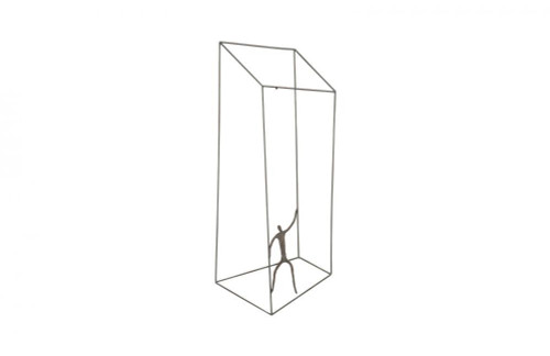 Phillips Collection Perspective Wall Sculpture, Sitting, Brown Rust, 17"W (TH97097 YV0J07W3TW) 