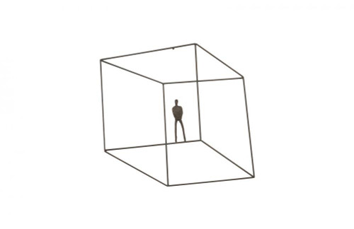 Phillips Collection Perspective Wall Sculpture, Standing Arms Down, Brown Rust, 23"W (TH97101 YV0J07W3U0) 