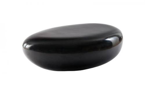 Phillips Collection River Stone Coffee Table, Small, Black, 42"W (PH67487 YV0J07W4RP) 