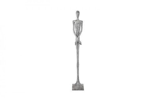 Phillips Collection Lloyd or Lottie Figures Sculpture, Lloyd, Large, Liquid Silver, 85"H (PH95578 YV0J07T9ZF) 