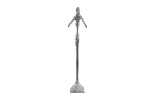 Phillips Collection Speak-No-Evil Slender Sculpture, Silver Leaf, 81"H (PH66161 YV0J07W5TN) 