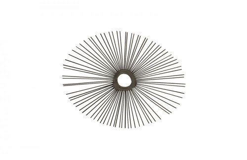 Phillips Collection Spoke Mirror, Round, Charcoal, 55"W (TH75403 YV0J07W5U5) 