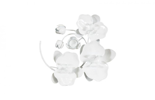 Phillips Collection Orchid Sprig Wall Sculpture, White, 19"W (TH100865 YV0J07TAZY) 
