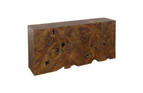 Phillips Collection Teak Slice Console, Teak, 60"W (ID104179 YV0J07W6RW) 