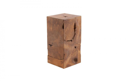 Phillips Collection Teak Slice Pedestal, Small, Natural Teak, 12"W (ID65138 YV0J07W6RY) 
