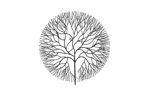 Phillips Collection Wire Wall Tile, Tree, Medium, Black, 24"W (TH100393 YV0J07W7R6) 