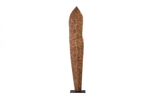 Phillips Collection Carved Leaf Sculpture, X-Large, Copper, Black Base, 88"H (TH89167 YV0J07T445) 