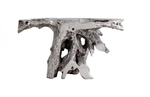 Phillips Collection Brivo Freeform Console, Silver Leaf, 57"W (PH64352 YV0J07T35W) 