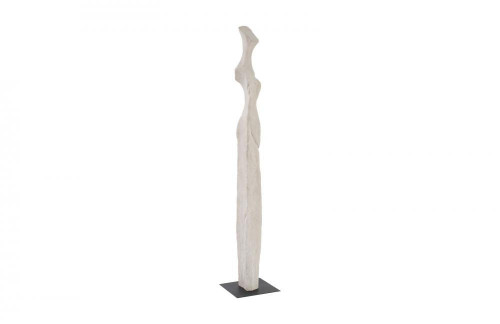 Phillips Collection Colossal Woman Sculpture, Series C, Off-White, Black Base, 89"H (PH103391 YV0J07T534) 