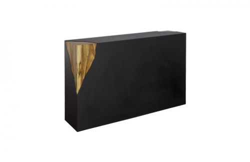 Phillips Collection Cornered Console, Black, Chamcha, 48"W (TH110316 YV0J07T61N) 
