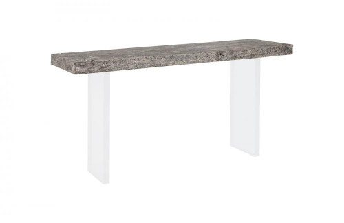 Phillips Collection Floating Console, Small, Graystone Top, Clear Acrylic Legs, 60"W (TH100570 YV0J07T71T) 