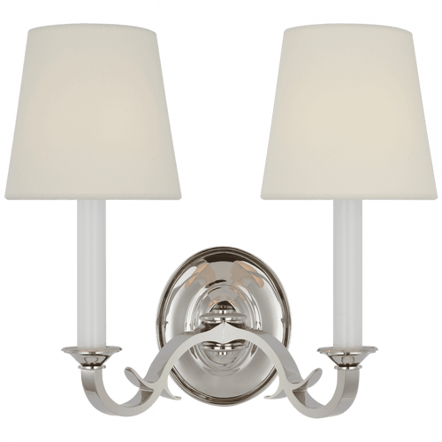 Visual Comfort & Co. Signature Collection Channing Double Sconce, Visual Comfort & Co. Signature Collection TOB 2121PN-L D69ZR 