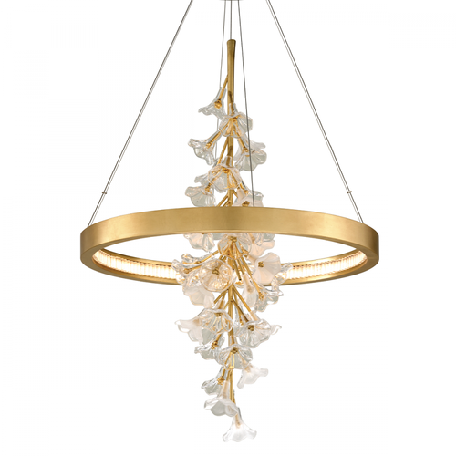 Corbett Jasmine Chandelier, 1-Light, LED, Gold, 38.5"H (268-71-GL CY8W) 