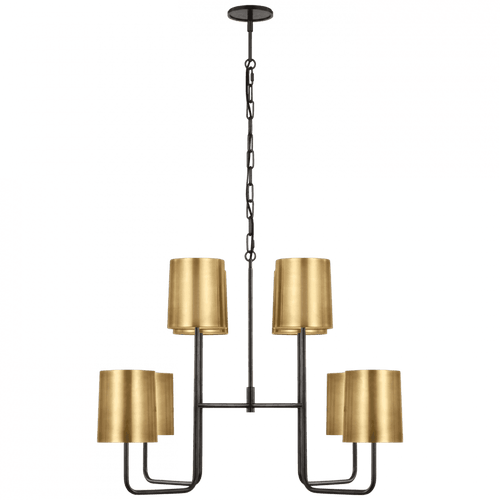 Visual Comfort & Co. Signature Collection Go Lightly Extra Large Two Tier Chandelier, Visual Comfort & Co. Signature Collection BBL 5083BZ-SB D96T2 