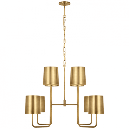 Visual Comfort & Co. Signature Collection Go Lightly Extra Large Two Tier Chandelier, Visual Comfort & Co. Signature Collection BBL 5083SB-SB D93UU 