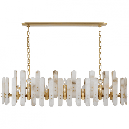 Visual Comfort & Co. Signature Collection Bonnington Large Linear Chandelier, Visual Comfort & Co. Signature Collection ARN 5127HAB-ALB D96RM 