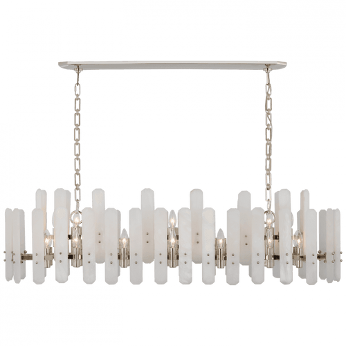 Visual Comfort & Co. Signature Collection Bonnington Large Linear Chandelier, Visual Comfort & Co. Signature Collection ARN 5127PN-ALB D96RN 