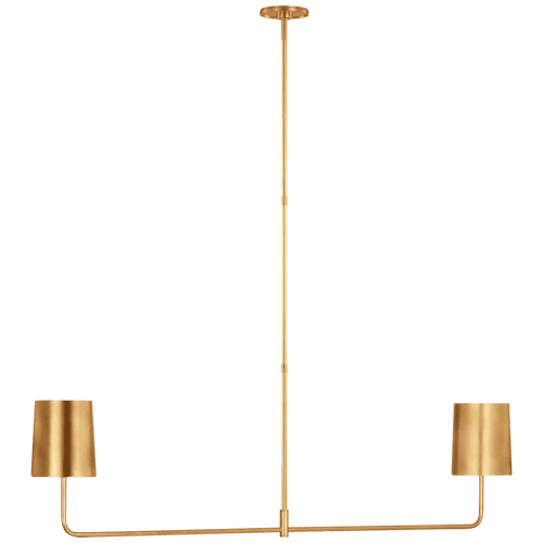 Visual Comfort & Co. Signature Collection Go Lightly 54" Two Light Linear Chandelier, Visual Comfort & Co. Signature Collection BBL 5085G-G D6AZP 