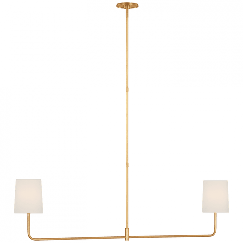 Visual Comfort & Co. Signature Collection Go Lightly 54" Two Light Linear Chandelier, Visual Comfort & Co. Signature Collection BBL 5085G-L D95UY 