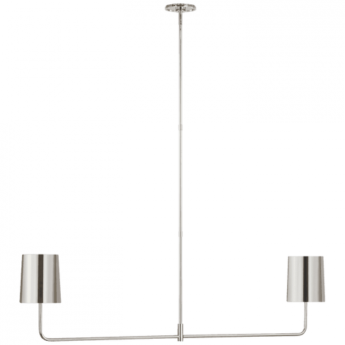 Visual Comfort & Co. Signature Collection Go Lightly 54" Two Light Linear Chandelier, Visual Comfort & Co. Signature Collection BBL 5085PN-PN D96T6 