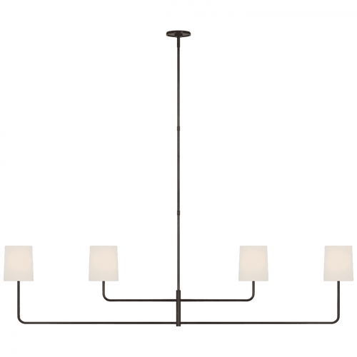 Visual Comfort & Co. Signature Collection Go Lightly 70" Four Light Linear Chandelier, Visual Comfort & Co. Signature Collection BBL 5087BZ-L D69ZW 