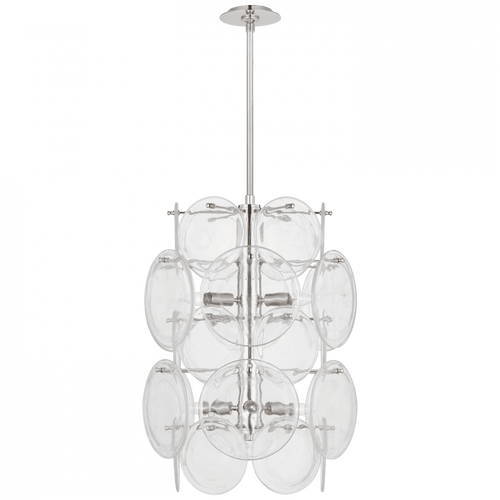 Visual Comfort & Co. Signature Collection Loire Medium Barrel Chandelier, Visual Comfort & Co. Signature Collection ARN 5451PN-CSG D96RQ 