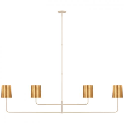 Visual Comfort & Co. Signature Collection Go Lightly 70" Four Light Linear Chandelier, Visual Comfort & Co. Signature Collection BBL 5087CW-G D93UX 