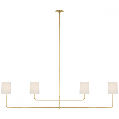 Visual Comfort & Co. Signature Collection Go Lightly 70" Four Light Linear Chandelier, Visual Comfort & Co. Signature Collection BBL 5087SB-L D6AZV 