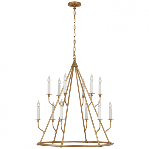 Visual Comfort & Co. Signature Collection Lorio Large Chandelier, Visual Comfort & Co. Signature Collection JN 5175GI D96TF 