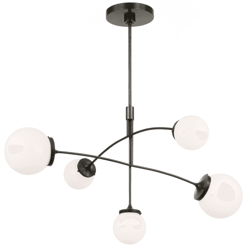 Visual Comfort & Co. Signature Collection Prescott Medium Mobile Chandelier, Visual Comfort & Co. Signature Collection KS 5403BZ-WG D6C0N 