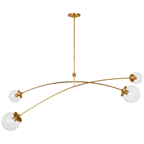 Visual Comfort & Co. Signature Collection Prescott 69" Linear Chandelier, Visual Comfort & Co. Signature Collection KS 5406SB-CG D93VM 