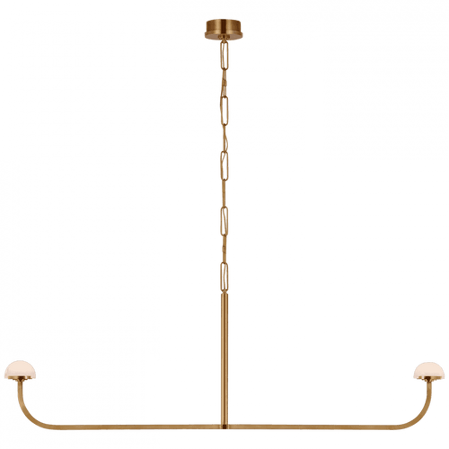 Visual Comfort & Co. Signature Collection Pedra 56" Linear Chandelier, Visual Comfort & Co. Signature Collection KW 5625AB-ALB D636F 