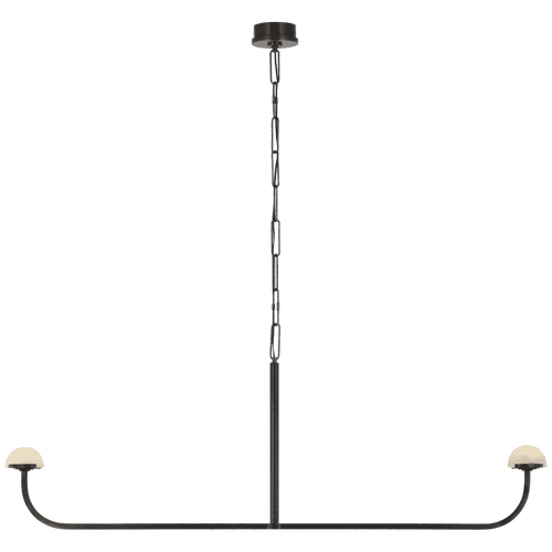 Visual Comfort & Co. Signature Collection Pedra 56" Linear Chandelier, Visual Comfort & Co. Signature Collection KW 5625BZ-ALB D93TP 