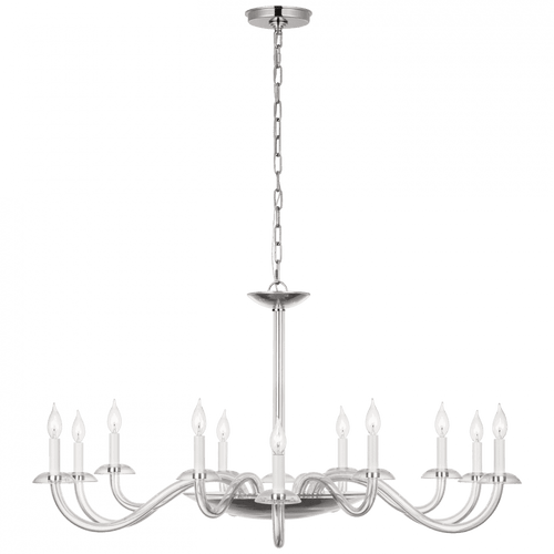 Visual Comfort & Co. Signature Collection Brigitte Grande Chandelier, Visual Comfort & Co. Signature Collection PCD 5021CG/PN D93U0 