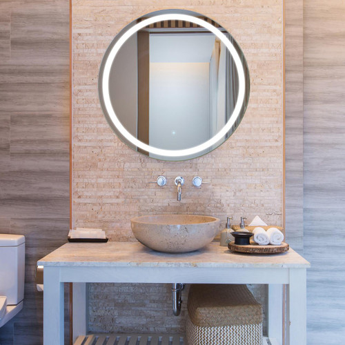 Electric Mirror Eternity Lighted Mirror, Ava Technology, Integrated LED, Clear, 36"H x 36"W x 1.75"D (ETE-36-AE YUU6011Y1L) 