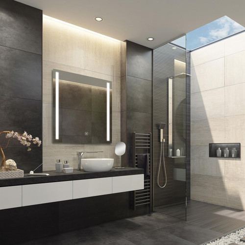 Electric Mirror Fusion Lighted Mirror, Ava Technology, Integrated LED, Clear, 36"H x 36"W x 1.75"D (FUS-3636-AE YUU6011Y23) 