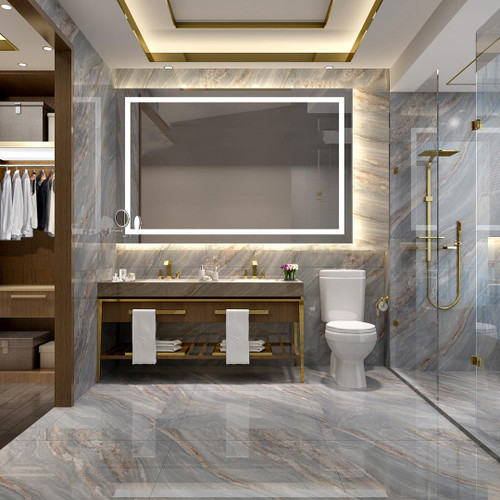 Electric Mirror Integrity Lighted Mirror, Forward-Phase Dimming Technology, Integrated LED, Clear, 42"H x 66"W x 1.75"D (INT-6642 YUU6011Y2G) 