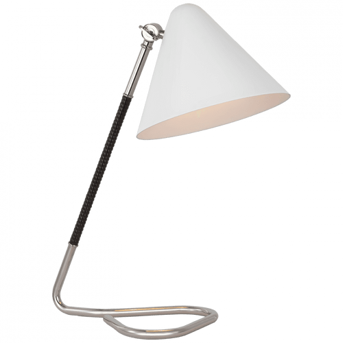 Visual Comfort & Co. Signature Collection Laken Small Desk Lamp, Visual Comfort & Co. Signature Collection AL 3020PN/BRT-WHT D99PT 