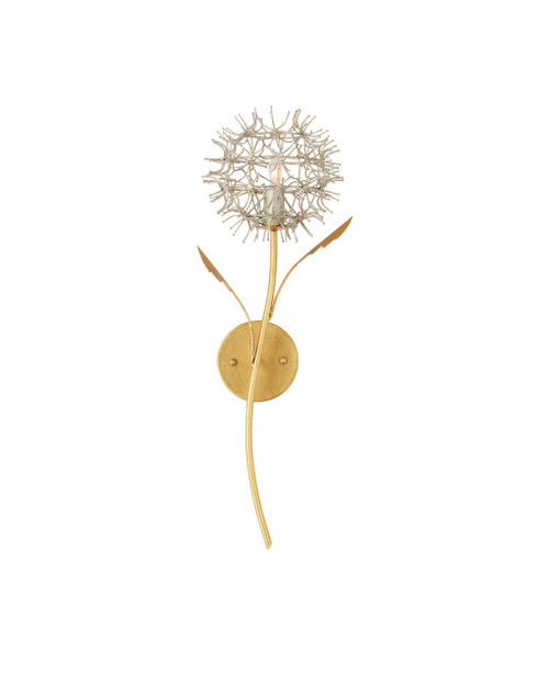 Currey and Company Dandelion Silver & Gold Wall Sconce 