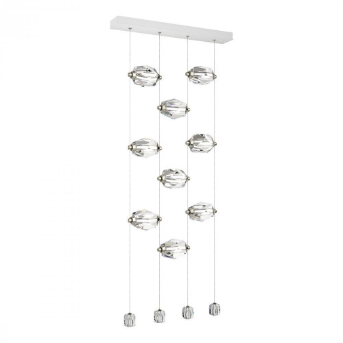 Hubbardton Forge Gatsby Pendant, 9-Light, LED, White, 27.5"W (139056-LED-STND-02-CR 5Z5XU4) 