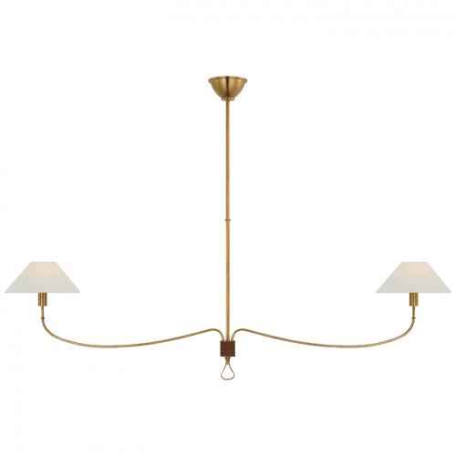 Visual Comfort & Co. Signature Collection Griffin Grande Linear Chandelier, Visual Comfort & Co. Signature Collection AL 5010HAB/SDL-L D97RK 