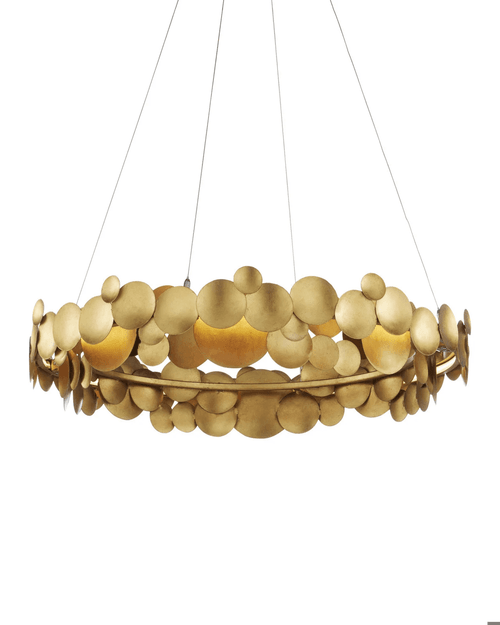 Currey and Company Lavengro Gold Chandelier 