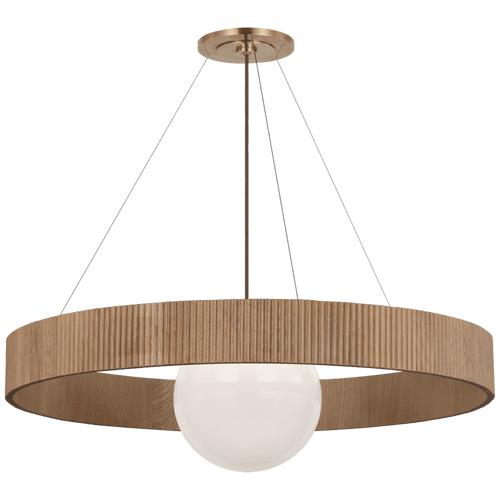 Visual Comfort & Co. Signature Collection Arena 42" Ring and Globe Chandelier, Visual Comfort & Co. Signature Collection WS 5001HAB/NO-WG D98R5 