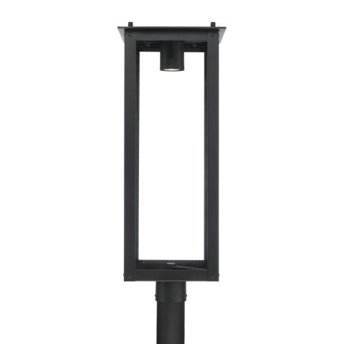 Capital 1-Light Post Lantern in Black with Clear Glass GU Twist Lock Night Sky Friendly 